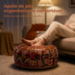 🛋️ 50% DE DESCONTO! 📦 🪑 Pufe de couro sintético – 2 em 1: assento e porta-objetos