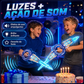 ⚔️ Espada de Brinquedo Recarregável de Lâmina Dupla com Luz – Diversão Brilhante e Cheia de Poder! ✨🔥