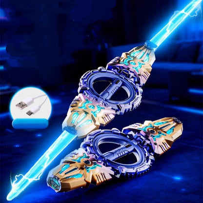 ⚔️ Espada de Brinquedo Recarregável de Lâmina Dupla com Luz – Diversão Brilhante e Cheia de Poder! ✨🔥